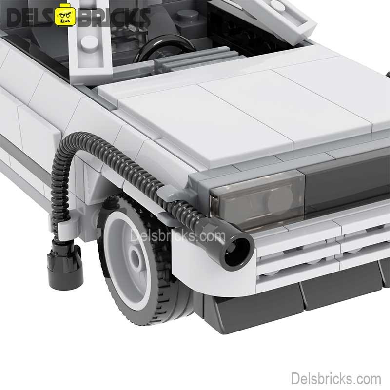 Back to the Future Car Delorean Lego Minifigures Custom Toys - DelsBricks MinifiguresMinifiguresDelsBricks MinifiguresDelsbricks