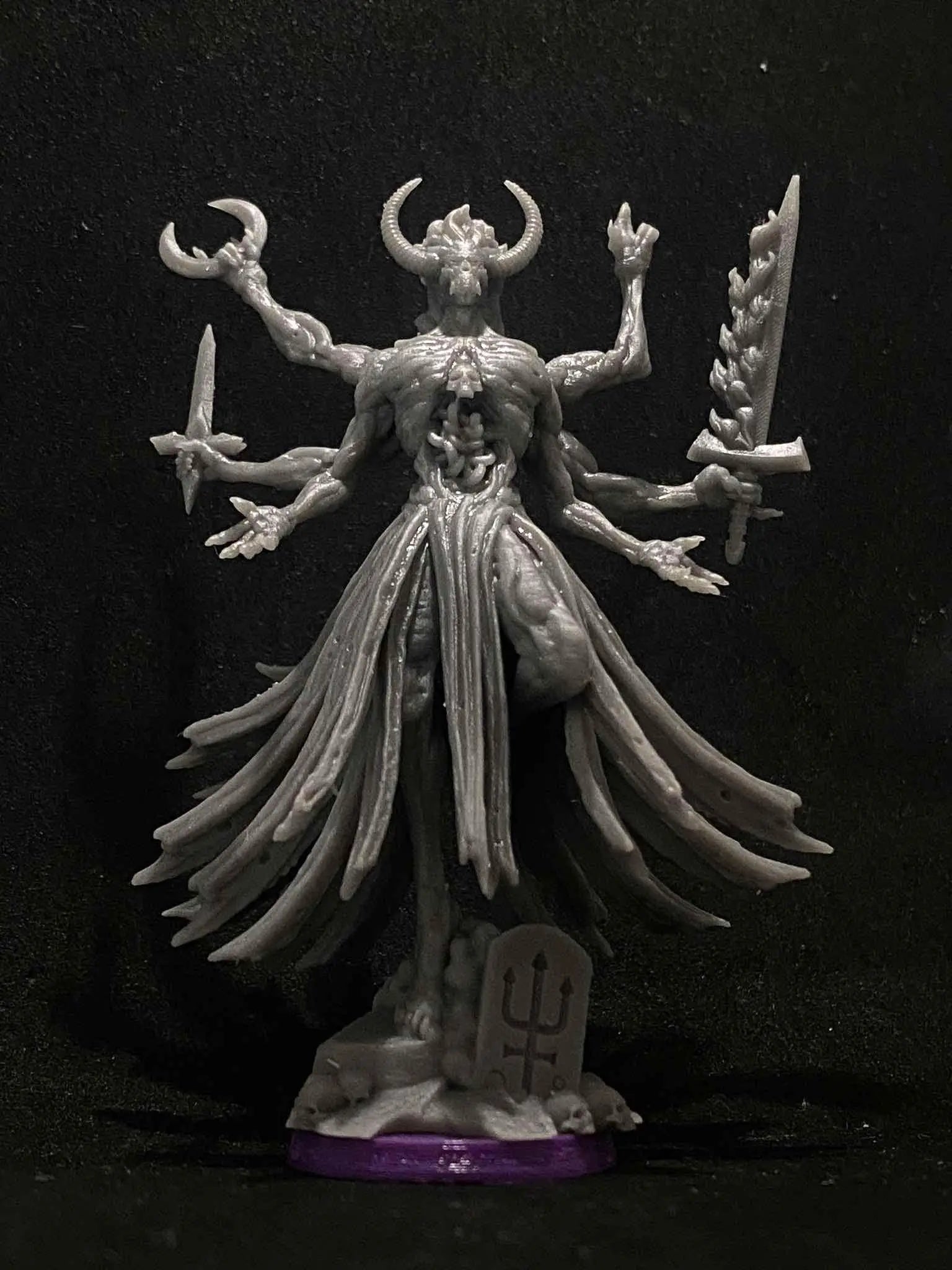Baphomet Sorcerer by Papsikels Miniature, 80mm Miniature, 32mm Scale, War Gaming, Proxy for Trench Crusade, Table top gaming - DelsBricks Toys & CollectiblesResin Printed MiniatureDelsBricks Toys & CollectiblesMega Diamonds & Schwartzreiter Mini Forge
