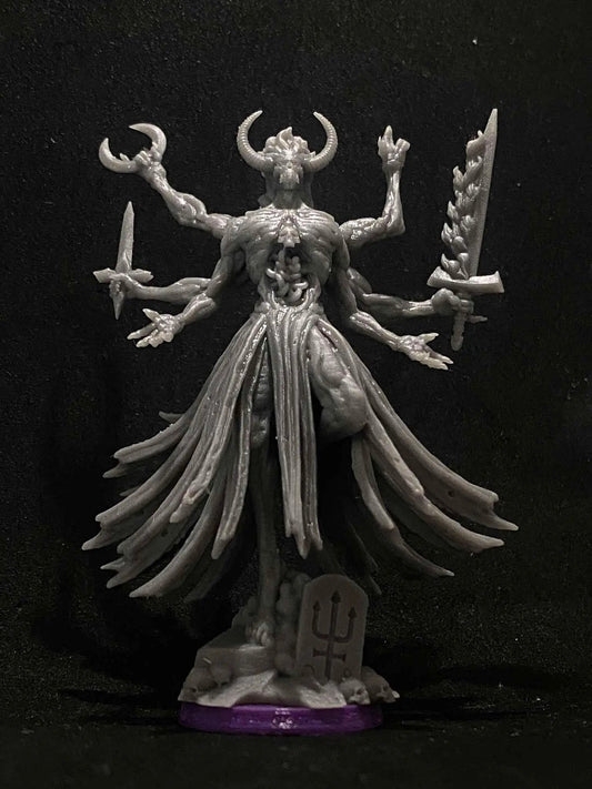 Baphomet Sorcerer by Papsikels Miniature, 80mm Miniature, 32mm Scale, War Gaming, Proxy for Trench Crusade, Table top gaming - DelsBricks Toys & CollectiblesResin Printed MiniatureDelsBricks Toys & CollectiblesMega Diamonds & Schwartzreiter Mini Forge
