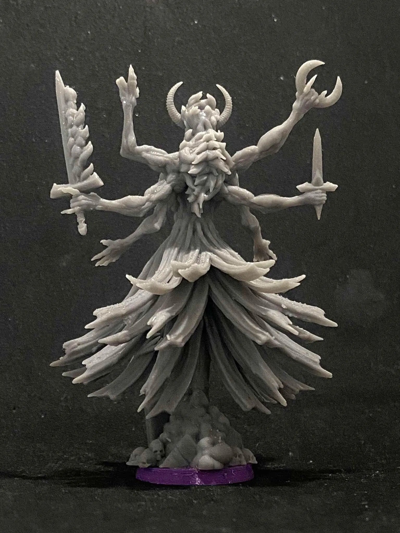 Baphomet Sorcerer by Papsikels Miniature, 80mm Miniature, 32mm Scale, War Gaming, Proxy for Trench Crusade, Table top gaming - DelsBricks Toys & CollectiblesResin Printed MiniatureDelsBricks Toys & CollectiblesMega Diamonds & Schwartzreiter Mini Forge