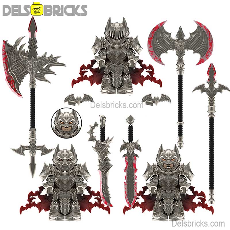 Batman Berzerk set of 3 Lego Minifigures Custom toys - DelsBricks MinifiguresMinifiguresDelsBricks MinifiguresDelsbricks