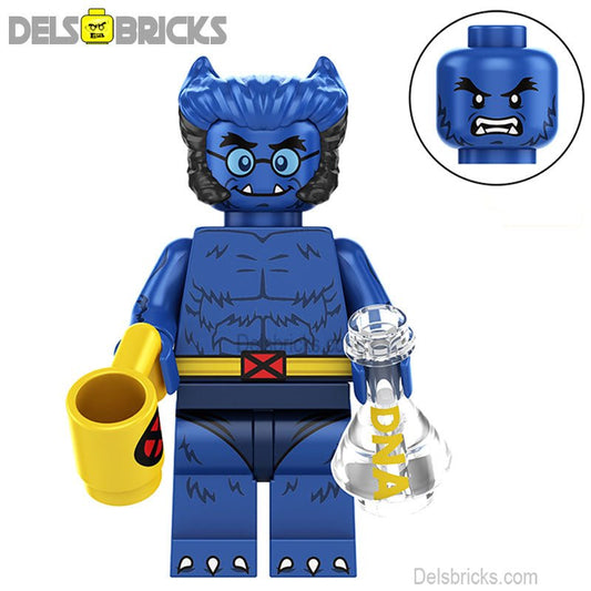 Beast From X - Men '97 Lego Minifigures Best custom toys S2 - DelsBricks MinifiguresMinifiguresDelsBricks MinifiguresDelsbricks