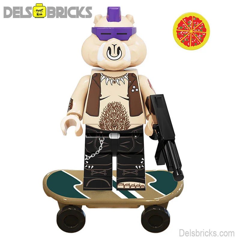 Bebop Teenage Mutant Ninja Turtles Lego Minifigures Custom Toys - DelsBricks MinifiguresMinifiguresDelsBricks MinifiguresDelsbricks