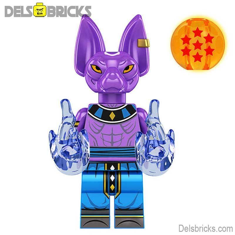Beerus Dragon Ball Z Lego Minifigures Custom Toys - DelsBricks MinifiguresMinifiguresDelsBricks MinifiguresDelsbricks