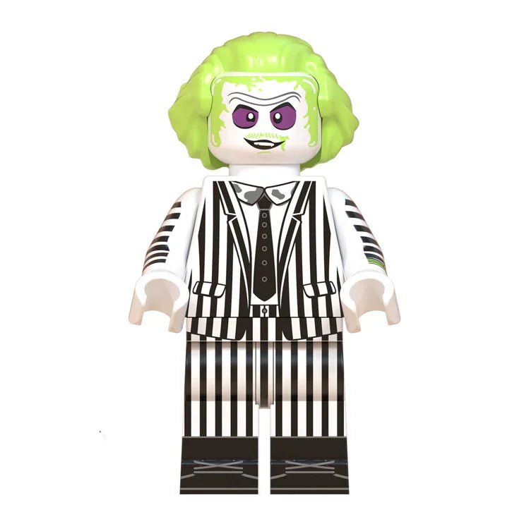 Beetlejuice Lego Minifigures Custom Horror Toys 1 - DelsBricks MinifiguresLego Horror MinifiguresDelsBricks MinifiguresDelsbricks.com
