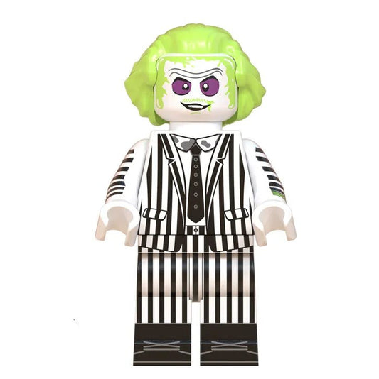 Beetlejuice Lego Minifigures Custom Horror Toys 1 - DelsBricks MinifiguresLego Horror MinifiguresDelsBricks MinifiguresDelsbricks.com