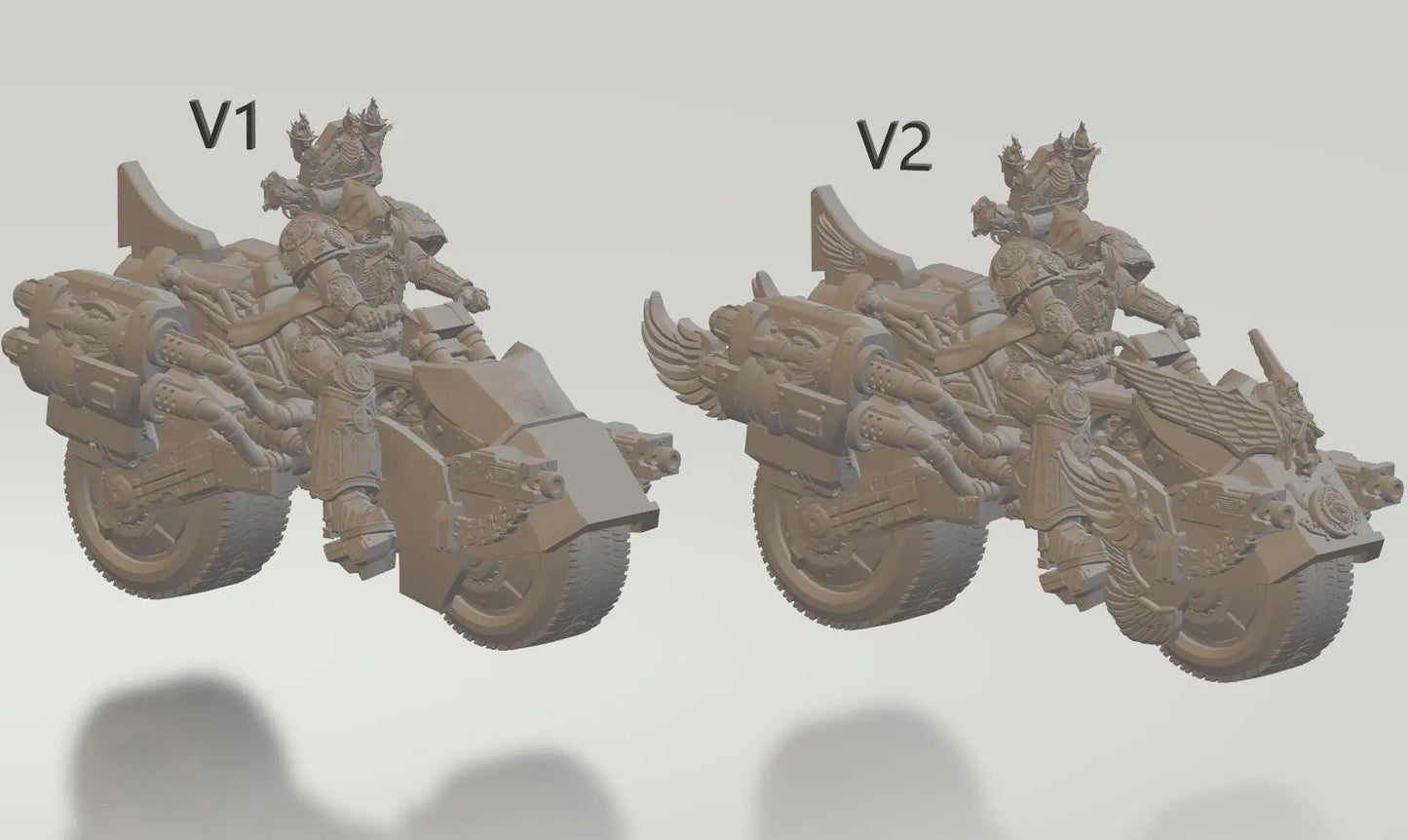 Bike - Hover Bike by 3DArtGuy 32mm scale, 50mm or 100mm, Miniature War Gaming Figure, Grim Dark, Proxy, Bikes, Vehicles, Marine, Angels - DelsBricks Toys & CollectiblesResin Printed MiniatureDelsBricks Toys & CollectiblesMega Diamonds & Schwartzreiter Mini Forge