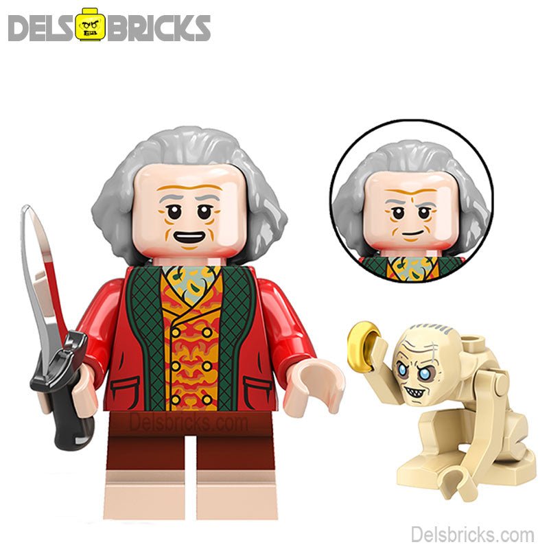 Bilbo baggins The Hobbit Lord of The Rings Lego Minifigures Custom Toys 3 - DelsBricks MinifiguresMinifiguresDelsBricks MinifiguresDelsbricks