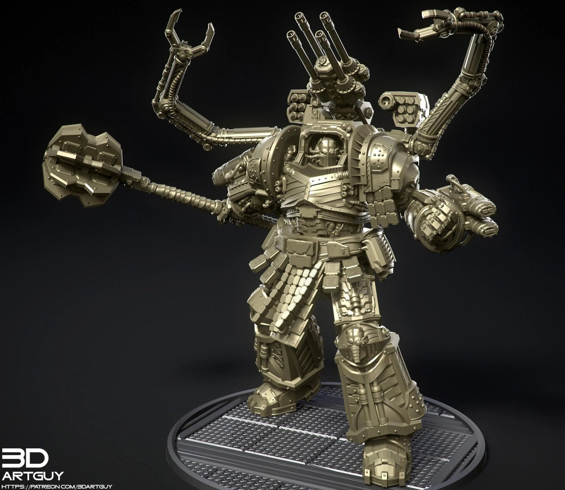 Bitter Genius by 3DArtGuy 32mm scale, 50mm or 100mm, Miniature War Gaming Figure - DelsBricks Toys & CollectiblesResin Printed MiniatureDelsBricks Toys & CollectiblesMega Diamonds & Schwartzreiter Mini Forge