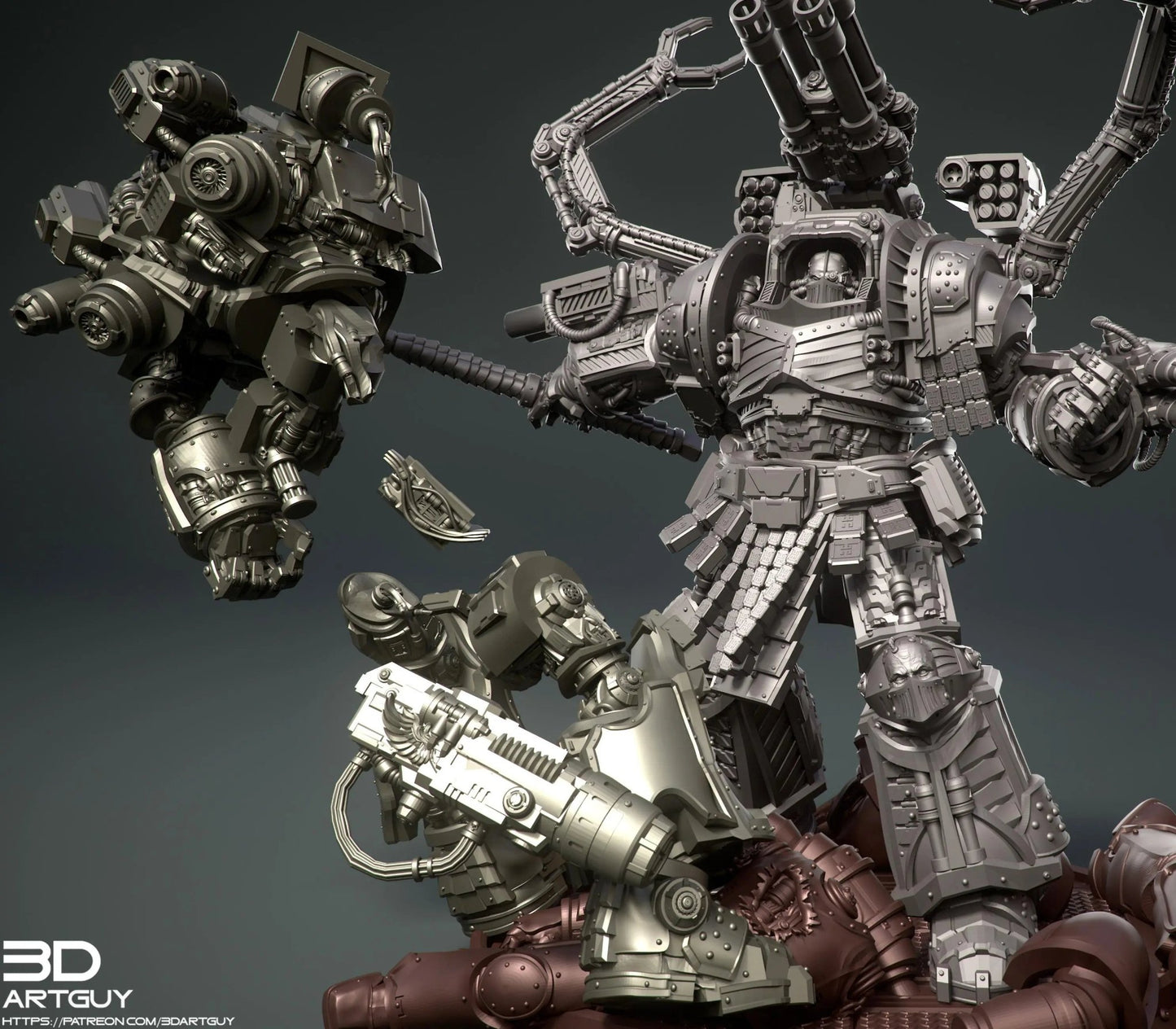 Bitter Genius by 3DArtGuy 32mm scale, 50mm or 100mm, Miniature War Gaming Figure - DelsBricks Toys & CollectiblesResin Printed MiniatureDelsBricks Toys & CollectiblesMega Diamonds & Schwartzreiter Mini Forge