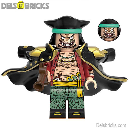 Black Beard Marshall D Teach ONE PIECE Anime Lego Minifigures custom toys - DelsBricks MinifiguresMinifiguresDelsBricks MinifiguresDelsbricks