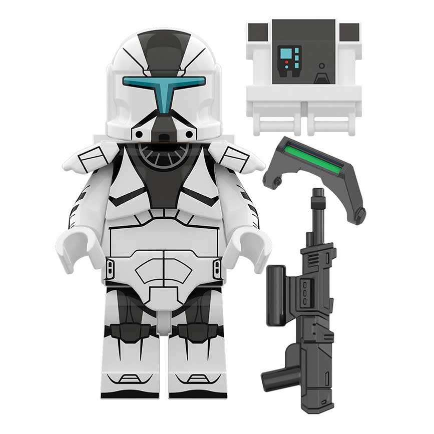 Black Commando Clone trooper Lego Star wars Minifigures Delsbricks.com   