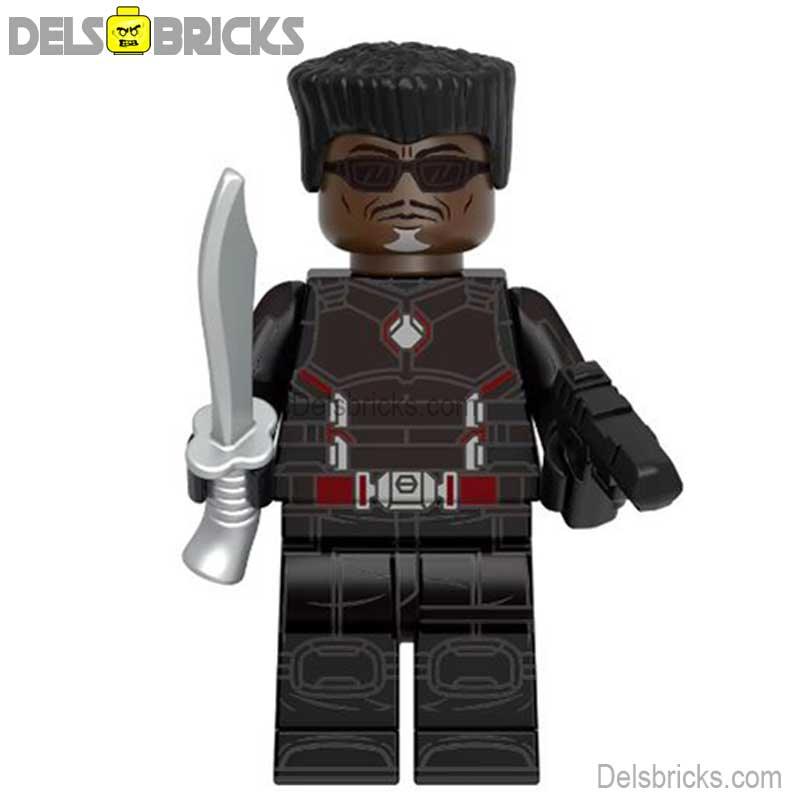 Blade from Deadpool & Wolverine Movie Lego Minifigures Custom Toys - DelsBricks MinifiguresMinifiguresDelsBricks MinifiguresDelsbricks
