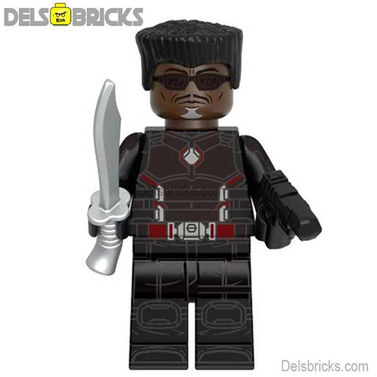 Blade from Deadpool & Wolverine Movie Lego Minifigures Custom Toys - DelsBricks MinifiguresMinifiguresDelsBricks MinifiguresDelsbricks