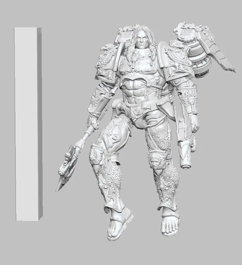 Blood Host Leader by 3DArtGuy 32mm scale, 50mm or 100mm, Miniature War Gaming Figure - DelsBricks Toys & CollectiblesResin Printed MiniatureDelsBricks Toys & CollectiblesMega Diamonds & Schwartzreiter Mini Forge