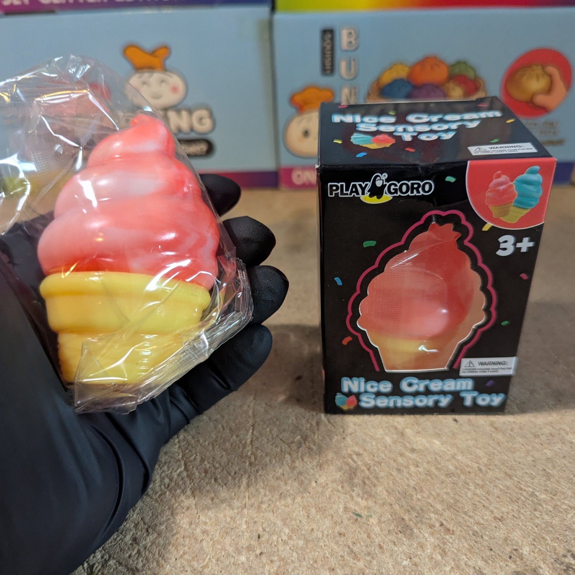 Blood Orange Creamy Ice Cream Cone Squishy (Slow Rising Squish) - DelsBricks Toys & CollectiblesDelsBricks Toys & CollectiblesRalphie's Funhouse