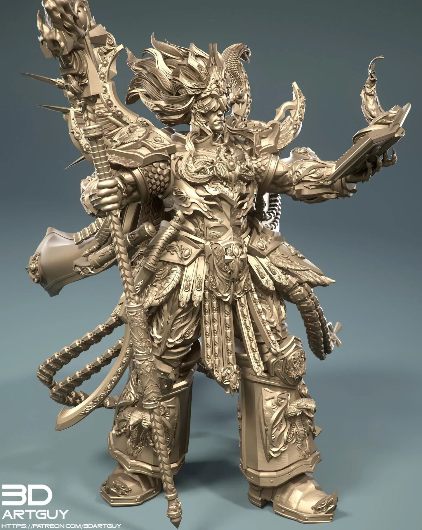 BMG, Big Magical Giant by 3DArtGuy 32mm scale, 50mm or 100mm, Miniature War Gaming Figure - DelsBricks Toys & CollectiblesResin Printed MiniatureDelsBricks Toys & CollectiblesMega Diamonds & Schwartzreiter Mini Forge