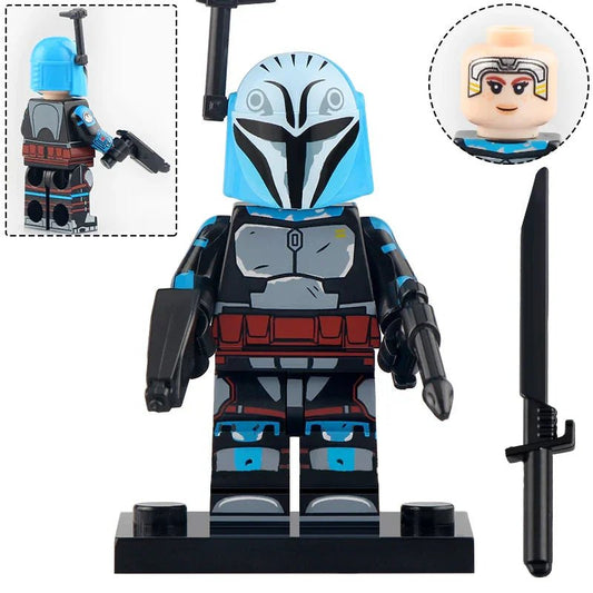 Bo Katan Kryze mandalorian Lego Star Wars Minifigures Custom Toys 1 - DelsBricks MinifiguresLego Star Wars MinifiguresDelsBricks MinifiguresDelsbricks.com
