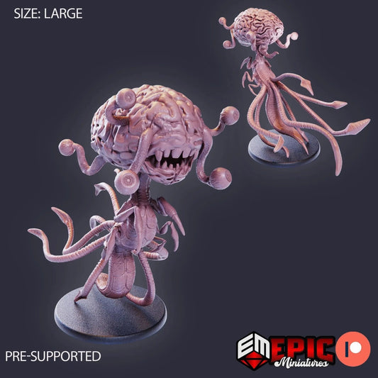 Brain of Salvation by Epic Miniatures 32mm scale, 95mm tall, Miniature War Gaming Figure, Sci - fi, monster, alien, brain - DelsBricks Toys & CollectiblesResin Printed MiniatureDelsBricks Toys & CollectiblesMega Diamonds & Schwartzreiter Mini Forge
