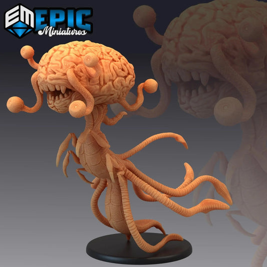 Brain of Salvation by Epic Miniatures 32mm scale, 95mm tall, Miniature War Gaming Figure, Sci - fi, monster, alien, brain - DelsBricks Toys & CollectiblesResin Printed MiniatureDelsBricks Toys & CollectiblesMega Diamonds & Schwartzreiter Mini Forge