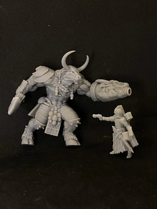 Brazen Carabao by Papsikels Miniature, 80mm Miniature, 32mm Scale, War Gaming, Proxy: Trench Crusade, Table top gaming, Near Future, Fantasy - DelsBricks Toys & CollectiblesResin Printed MiniatureDelsBricks Toys & CollectiblesMega Diamonds & Schwartzreiter Mini Forge