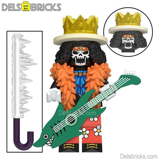 Brook from One Piece Lego Anime Minifigures Custom Toys NEW1 - DelsBricks MinifiguresMinifiguresDelsBricks MinifiguresDelsbricks