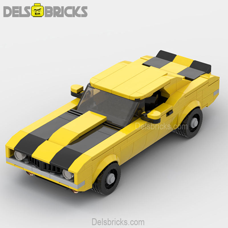 Camaro Z28 Classic Muscle Custom Lego Cars Minifigures Building Block Toys