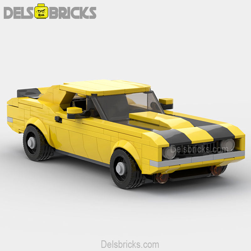 Camaro Z28 Classic Muscle Custom Lego Cars Minifigures Building Block Toys