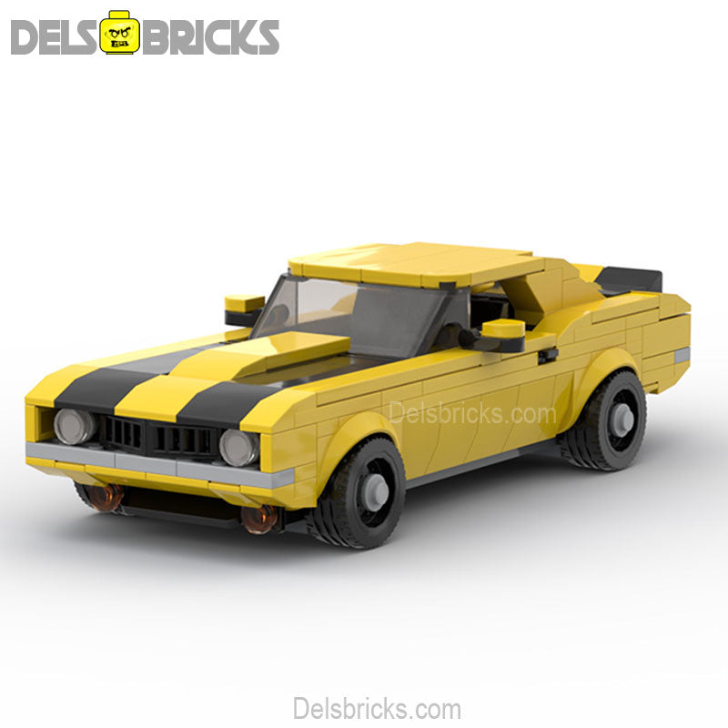 Camaro Z28 Classic Muscle Custom Lego Cars Minifigures Building Block Toys