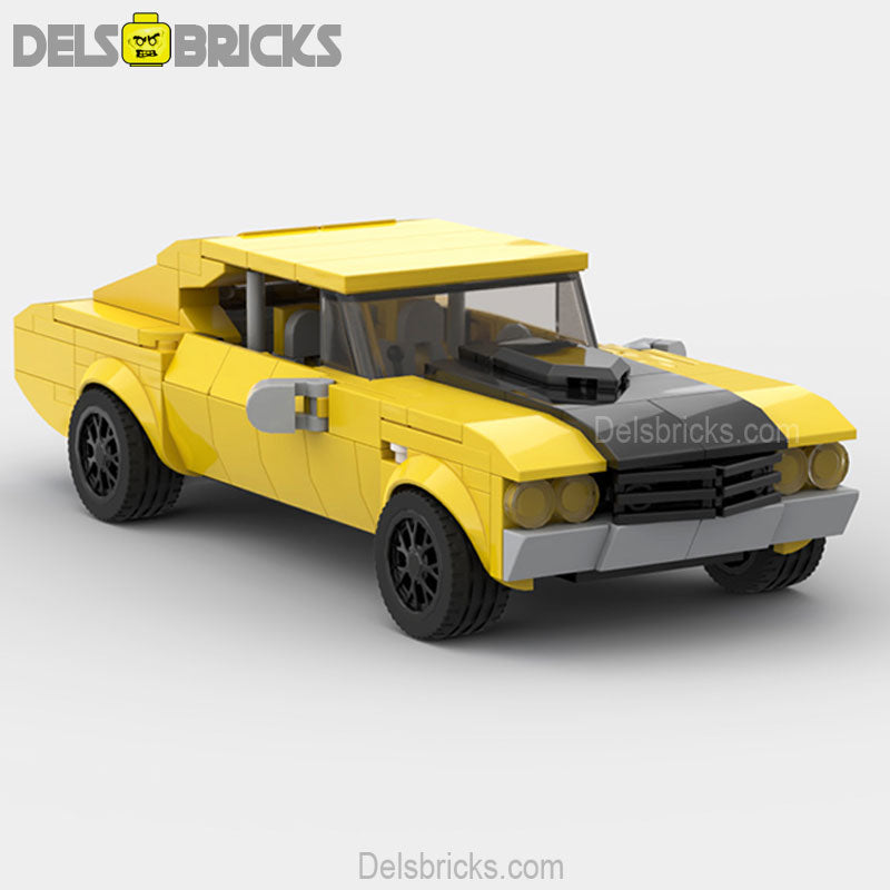 Camaro SS Classic Muscle Custom Lego Cars Minifigures Building Block Toys