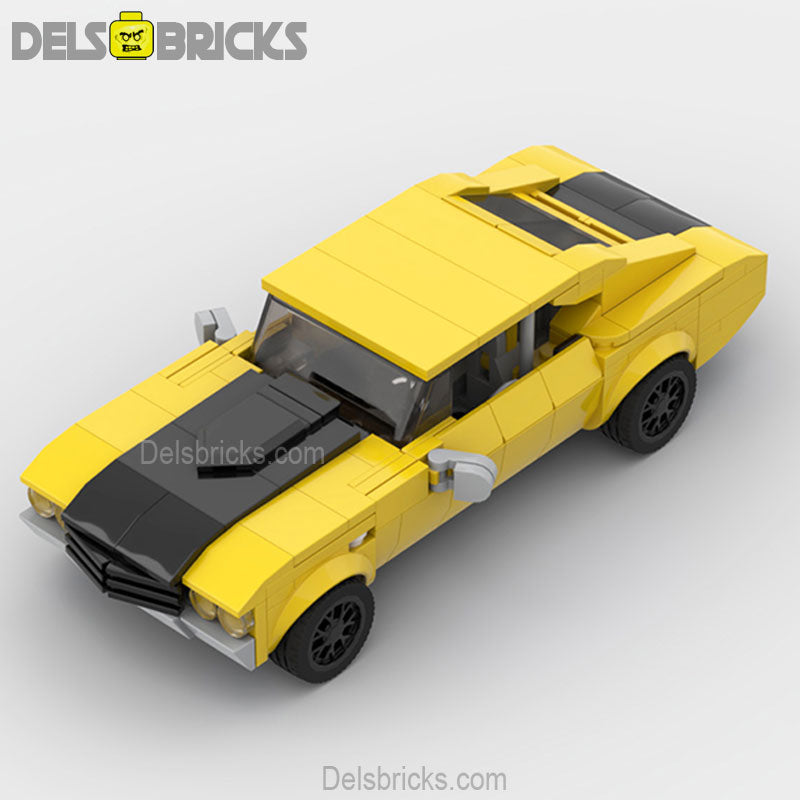 Camaro SS Classic Muscle Custom Lego Cars Minifigures Building Block Toys