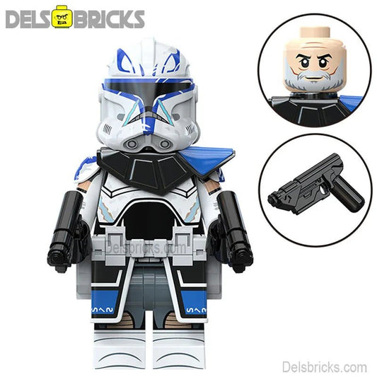 captain Rex (Rebels) 501st Clone trooper Star Wars Lego Minifigures Custom Toys S3 - DelsBricks MinifiguresLego Star Wars MinifiguresDelsBricks MinifiguresDelsbricks.com