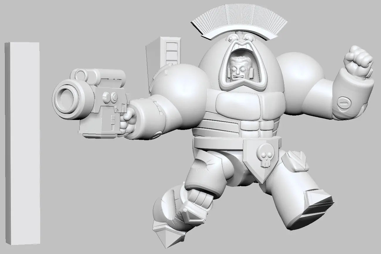 Captain Space King 2 by 3DArtGuy 32mm scale, 50mm, Miniature War Gaming Figure, Grim Dark, Space, Proxy, Space King - DelsBricks Toys & CollectiblesResin Printed MiniatureDelsBricks Toys & CollectiblesMega Diamonds & Schwartzreiter Mini Forge