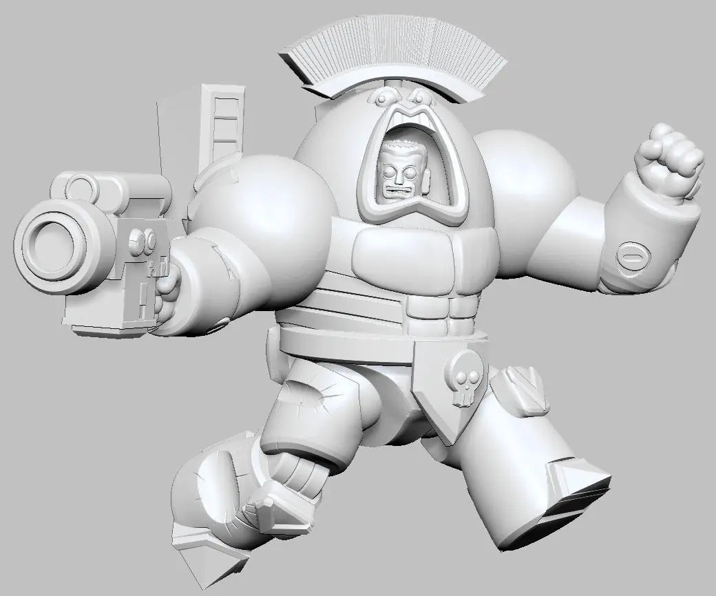 Captain Space King 2 by 3DArtGuy 32mm scale, 50mm, Miniature War Gaming Figure, Grim Dark, Space, Proxy, Space King - DelsBricks Toys & CollectiblesResin Printed MiniatureDelsBricks Toys & CollectiblesMega Diamonds & Schwartzreiter Mini Forge
