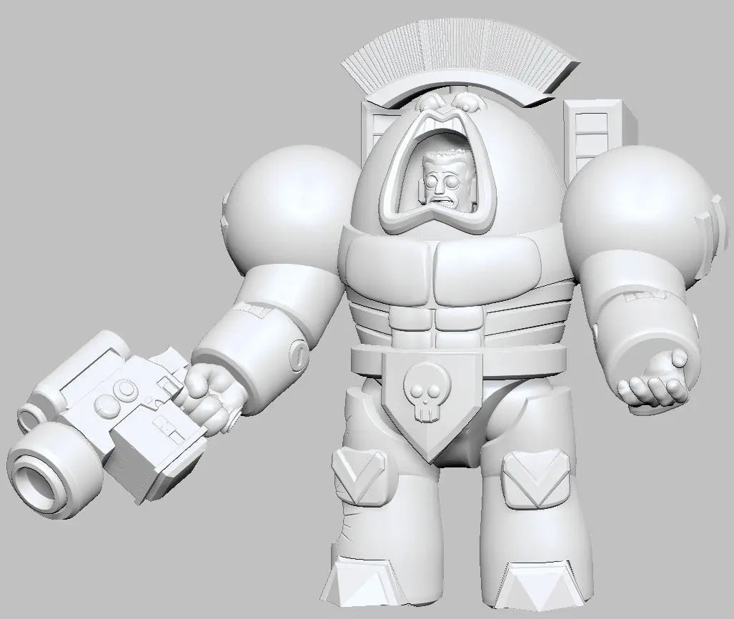 Captain Space King 2 by 3DArtGuy 32mm scale, 50mm, Miniature War Gaming Figure, Grim Dark, Space, Proxy, Space King - DelsBricks Toys & CollectiblesResin Printed MiniatureDelsBricks Toys & CollectiblesMega Diamonds & Schwartzreiter Mini Forge