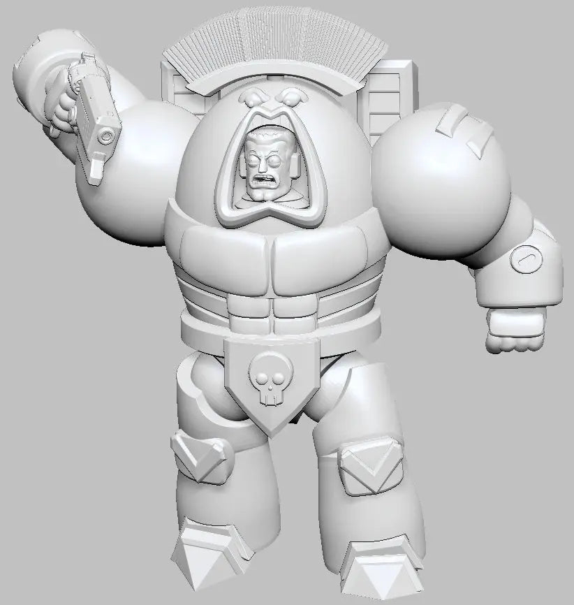 Captain Space King 2 by 3DArtGuy 32mm scale, 50mm, Miniature War Gaming Figure, Grim Dark, Space, Proxy, Space King - DelsBricks Toys & CollectiblesResin Printed MiniatureDelsBricks Toys & CollectiblesMega Diamonds & Schwartzreiter Mini Forge