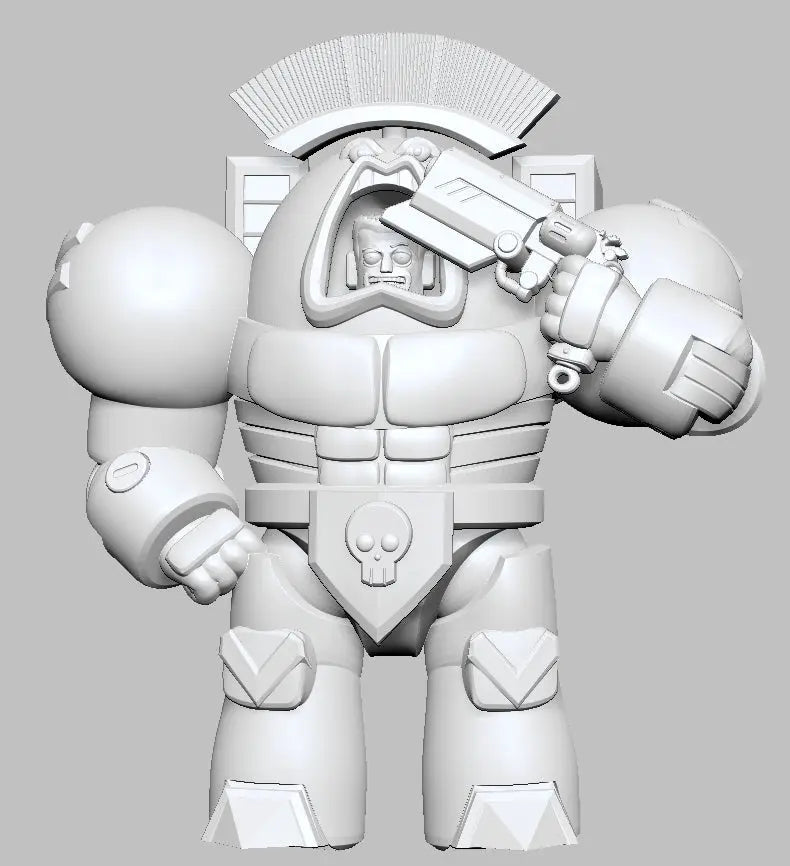 Captain Space King 2 by 3DArtGuy 32mm scale, 50mm, Miniature War Gaming Figure, Grim Dark, Space, Proxy, Space King - DelsBricks Toys & CollectiblesResin Printed MiniatureDelsBricks Toys & CollectiblesMega Diamonds & Schwartzreiter Mini Forge