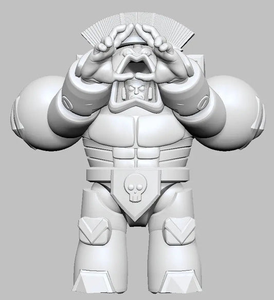 Captain Space King 2 by 3DArtGuy 32mm scale, 50mm, Miniature War Gaming Figure, Grim Dark, Space, Proxy, Space King - DelsBricks Toys & CollectiblesResin Printed MiniatureDelsBricks Toys & CollectiblesMega Diamonds & Schwartzreiter Mini Forge