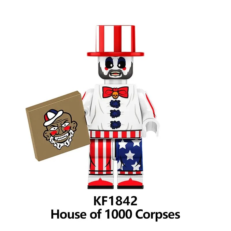 Captain Spaulding House of 1000 Corpses Lego Minifigures Custom Horror Toys - DelsBricks MinifiguresLego Horror MinifiguresDelsBricks MinifiguresDelsbricks.com