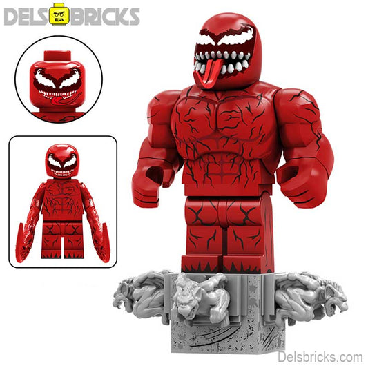 Carnage from Spider - Man Venom Lego Minifigures Custom Toys 4 - DelsBricks MinifiguresSpiderman Lego MinifiguresDelsBricks MinifiguresDelsbricks.com