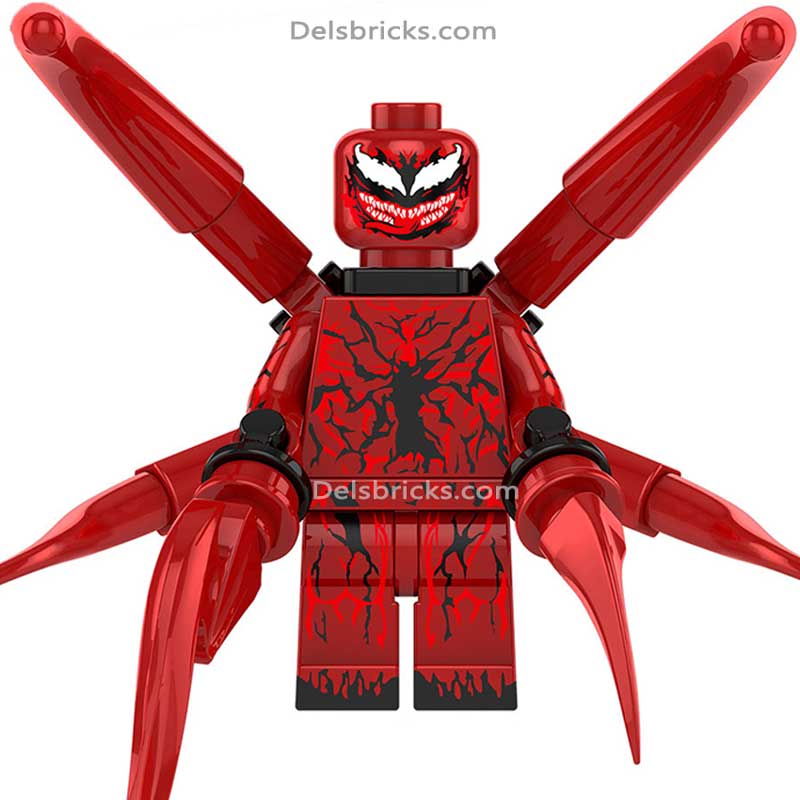 Carnage from Spiderman - New Lego Marvel Minifigures  Delsbricks.com   