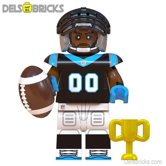 carolina Panthers NFL Football Teams Lego Minifigures Custom Toys - DelsBricks MinifiguresMinifiguresDelsBricks MinifiguresDelsbricks