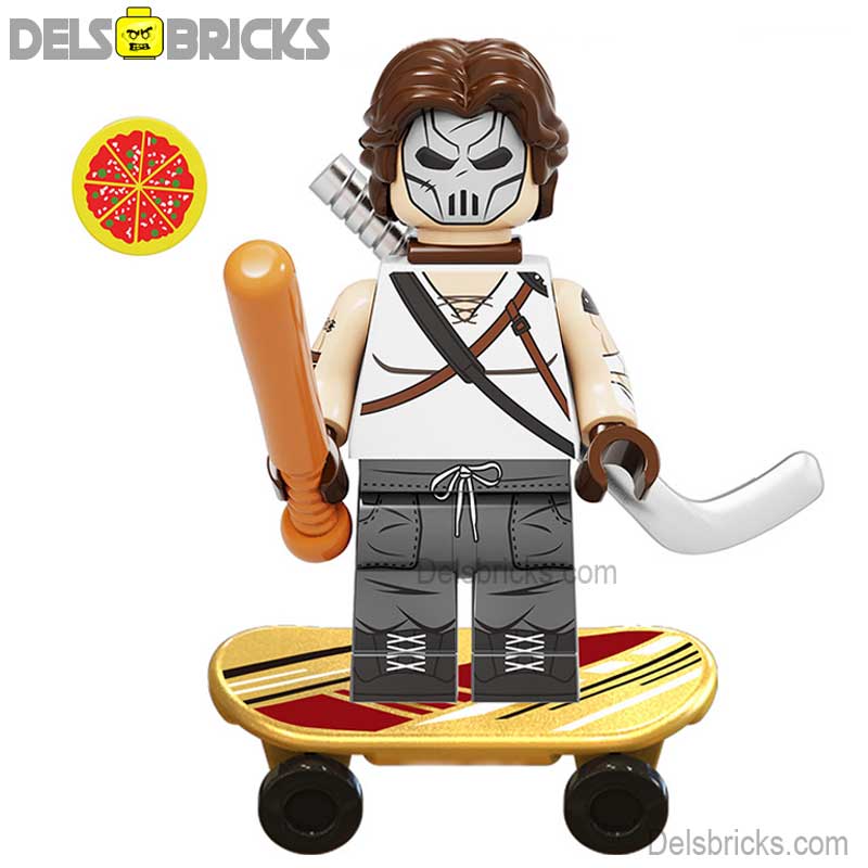 Casey Jones Teenage Mutant Ninja Turtles Lego Minifigures Custom Toys - DelsBricks MinifiguresMinifiguresDelsBricks MinifiguresDelsbricks