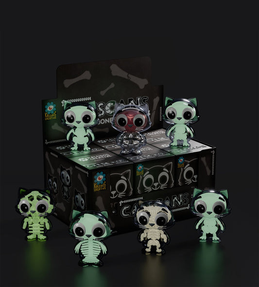 Catscans Bare Bones Blind Box - Charlie the Cat X - Ray Series by Kaleidos Creative - DelsBricks Toys & CollectiblesFigureDelsBricks Toys & CollectiblesSuper Anime Store