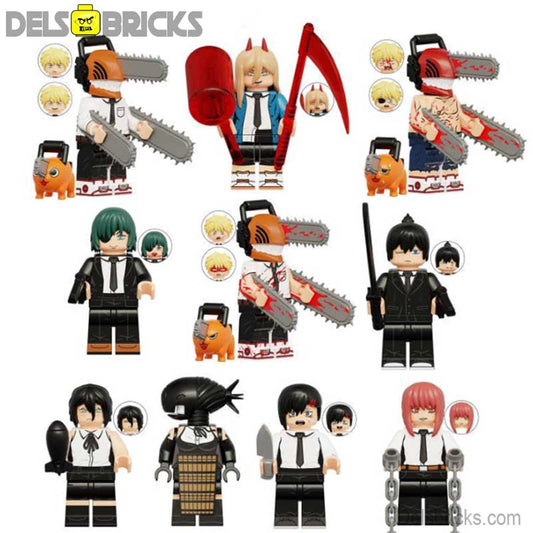 Chainsaw Man Anime Set of 10 Lego Minifigures Custom Toys 2 - DelsBricks MinifiguresMinifiguresDelsBricks MinifiguresDelsbricks