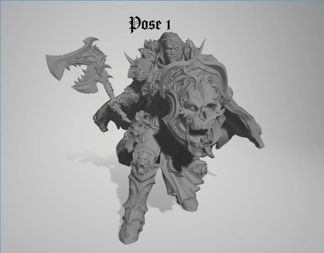 Chaos Knight by 3DArtGuy 32mm scale, 50mm, Miniature War Gaming Figure, Grim Dark, Proxy, Fantasy, Old World - DelsBricks Toys & CollectiblesResin Printed MiniatureDelsBricks Toys & CollectiblesMega Diamonds & Schwartzreiter Mini Forge
