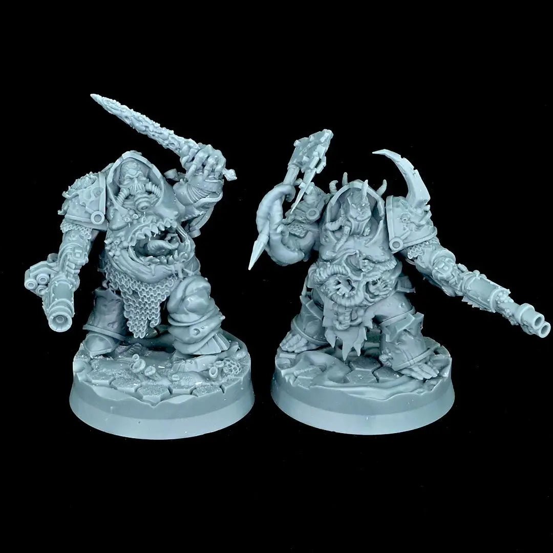 Chaos Plague - Annihilators Unit by Wild Mesh 28/32mm Heroic Scale Miniature, 45mm tall, 10 Units, Proxy, Grimdark, Sci - Fi, OPR - DelsBricks Toys & CollectiblesResin Printed MiniatureDelsBricks Toys & CollectiblesMega Diamonds & Schwartzreiter Mini Forge