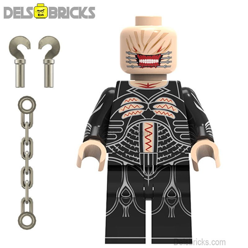 Chatterbox Cenobite from Hellraiser Lego Minifigures Custom Horror Toys - DelsBricks MinifiguresLego Horror MinifiguresDelsBricks MinifiguresDelsbricks.com