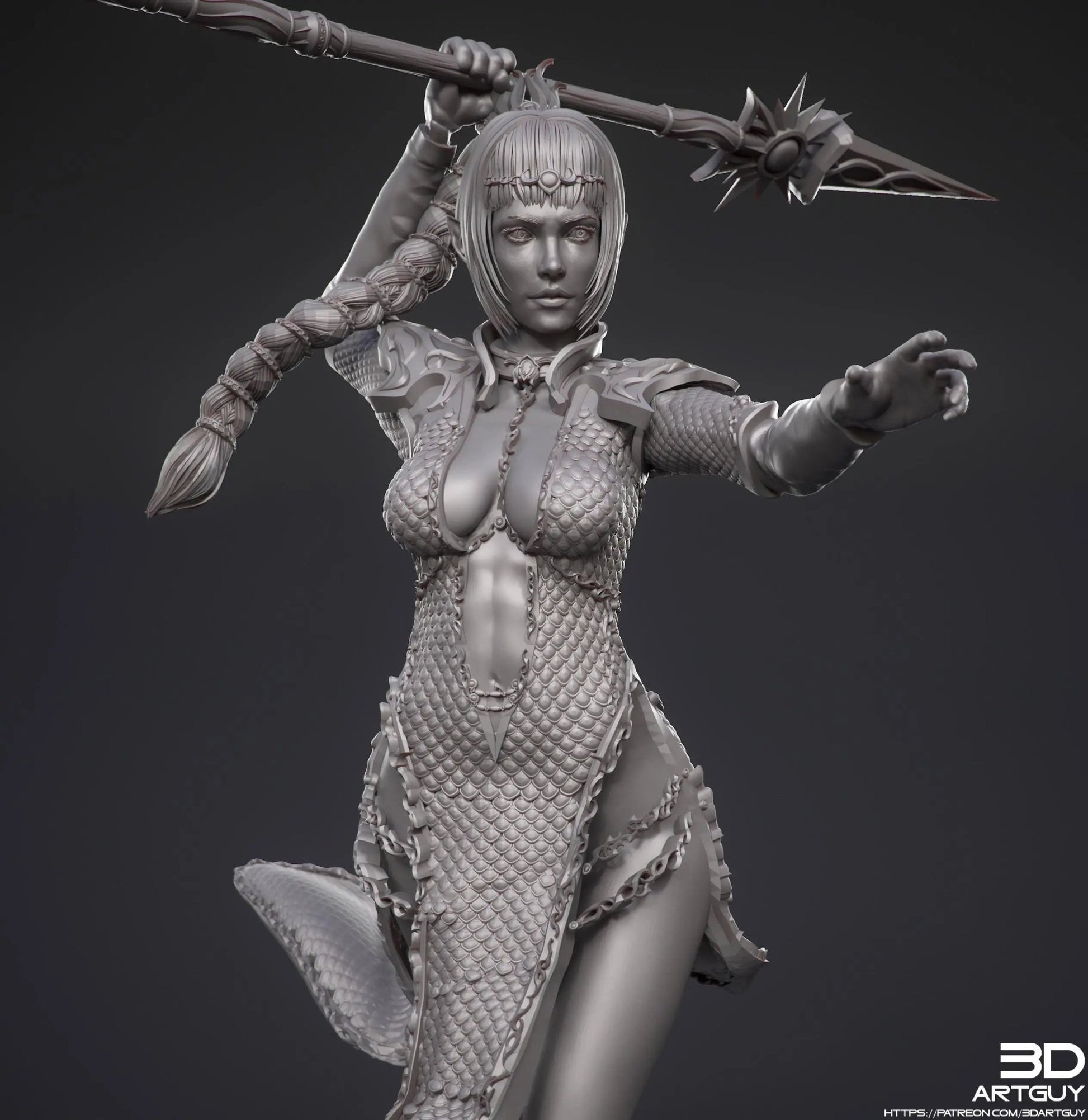 Cleric of Shar or Selûne by 3DArtGuy 32mm scale, 50mm or 100mm, Miniature War Gaming Figure - DelsBricks Toys & CollectiblesResin Printed MiniatureDelsBricks Toys & CollectiblesMega Diamonds & Schwartzreiter Mini Forge