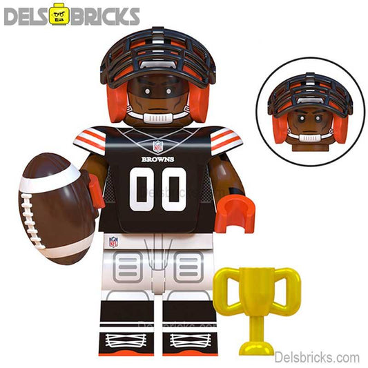 Cleveland Browns NFL Football Teams Lego Minifigures Custom Toys - DelsBricks MinifiguresMinifiguresDelsBricks MinifiguresDelsbricks